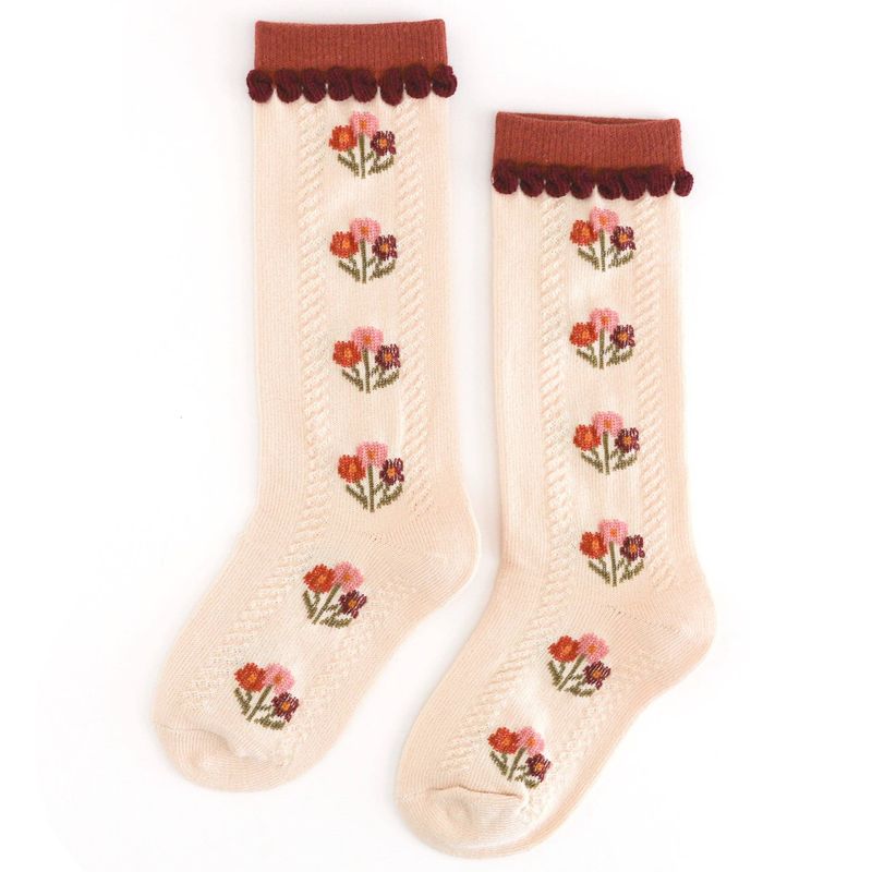 Little Stocking Co. - Posie Knee Socks - Rust