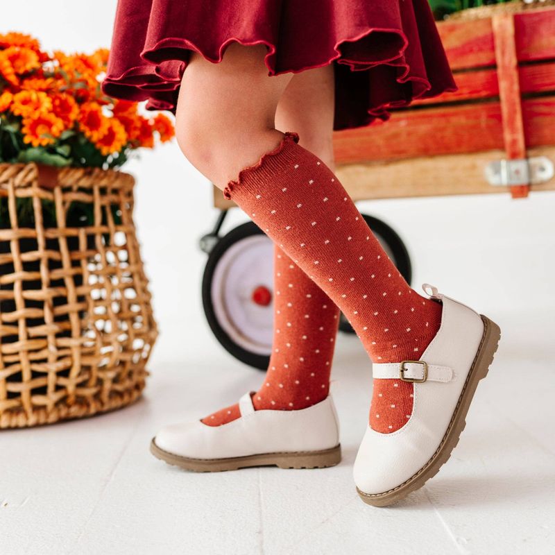 Little Stocking Co. - Dottie Knee Socks - Rust