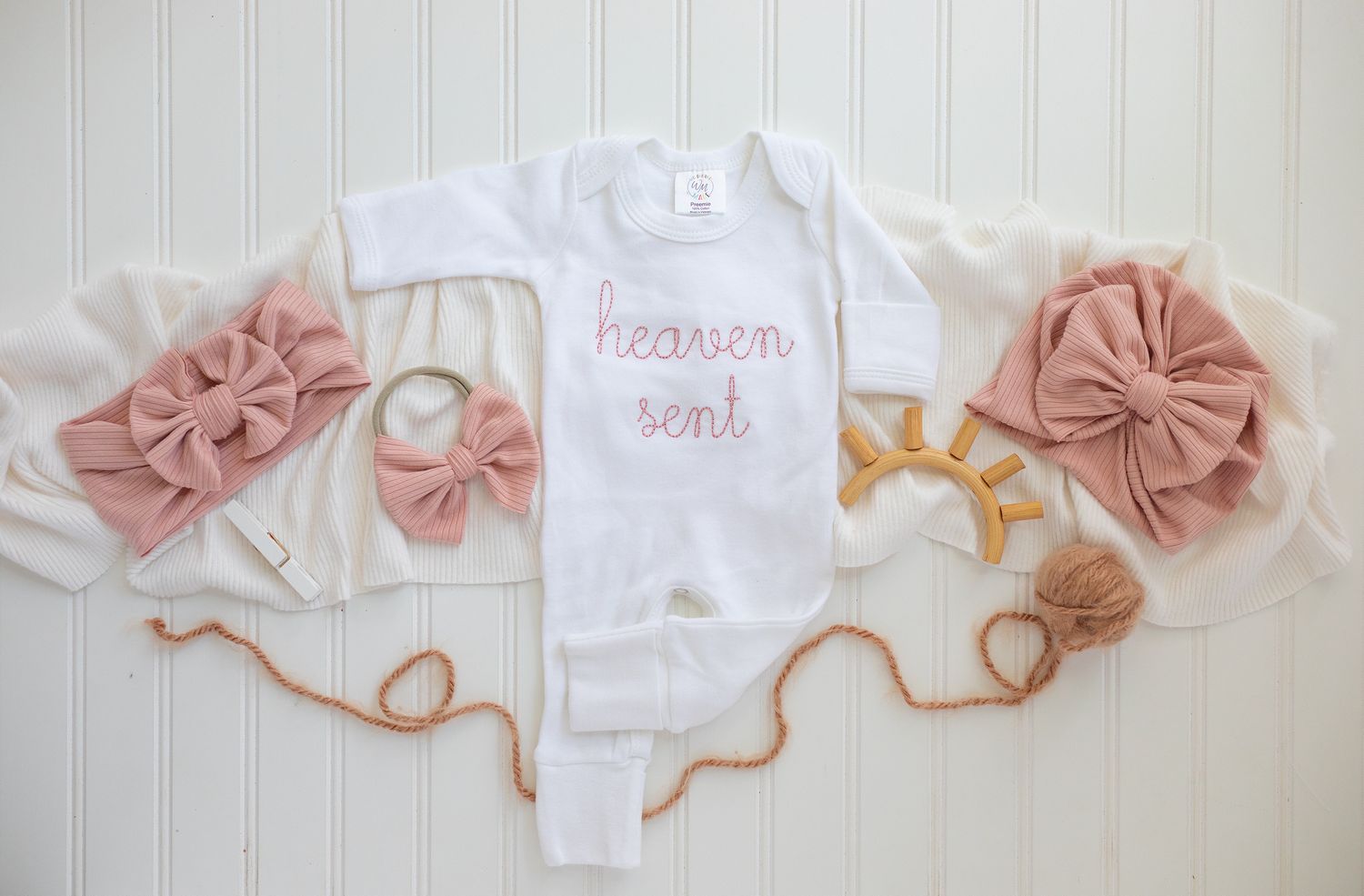 Baby Girl Romper | Heaven Sent Pink