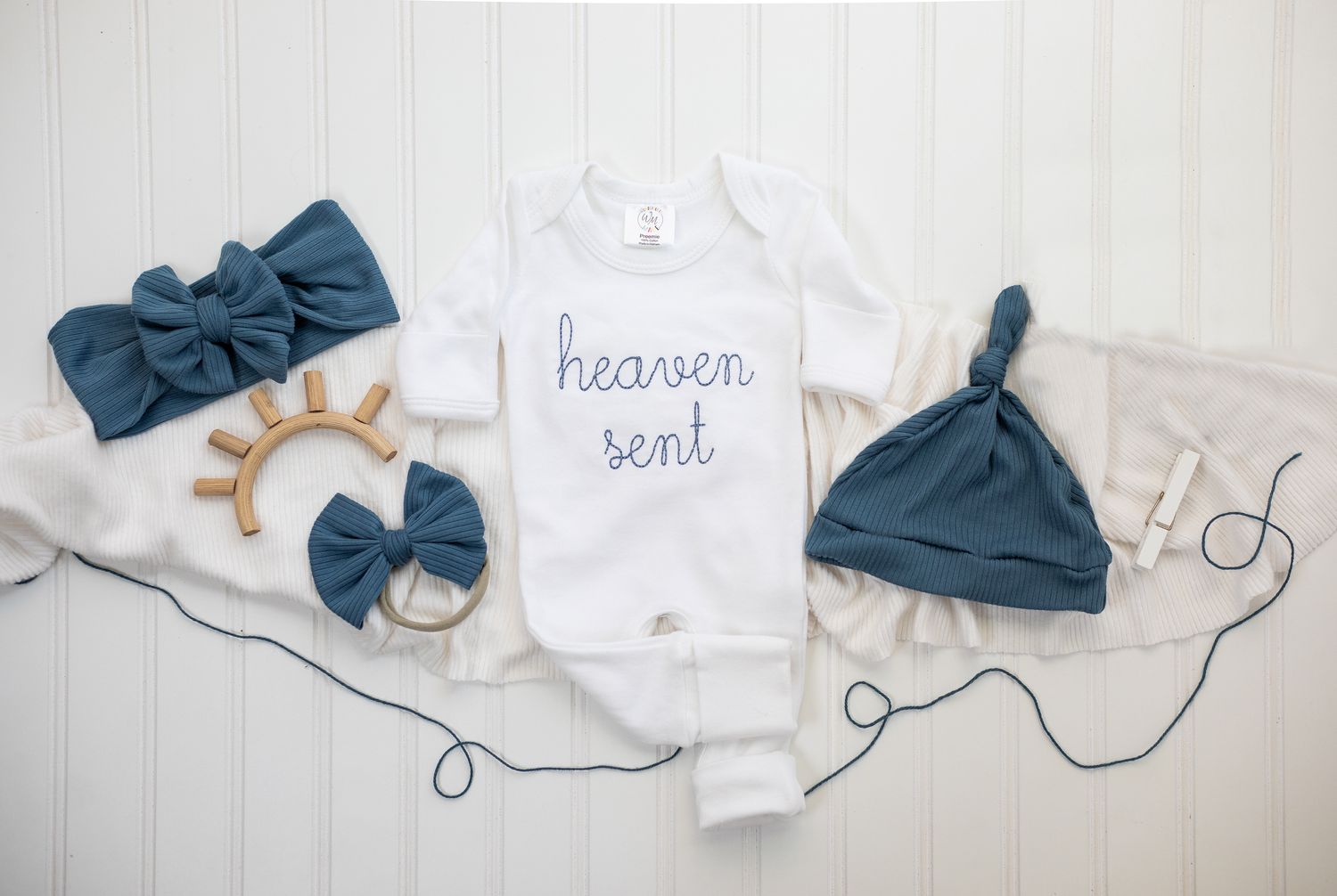 Baby Romper | Heaven Sent Blue