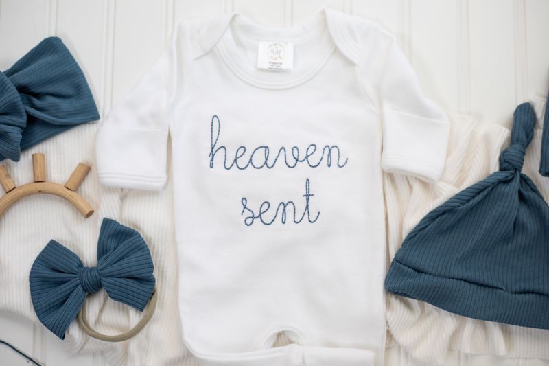 Baby Romper | Heaven Sent Blue