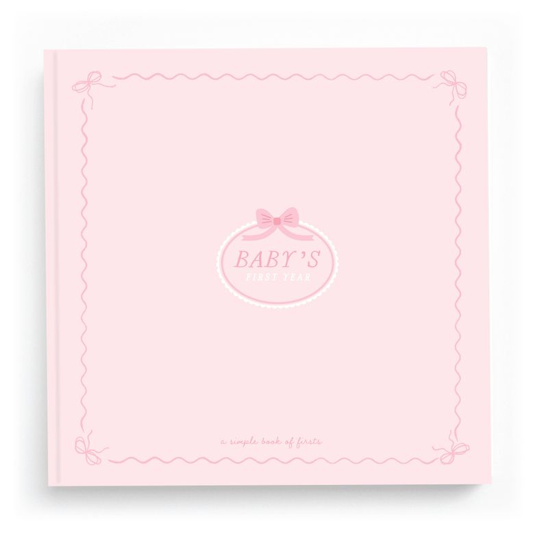Bowkissed Blush First Year Baby Memory Book