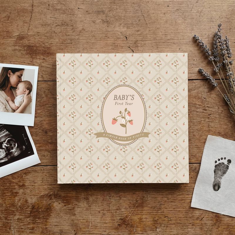 Cottage Garden First Year Baby Memory Book