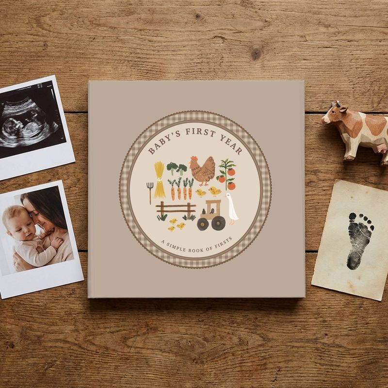 Little Farmer First Year Baby Memory Book