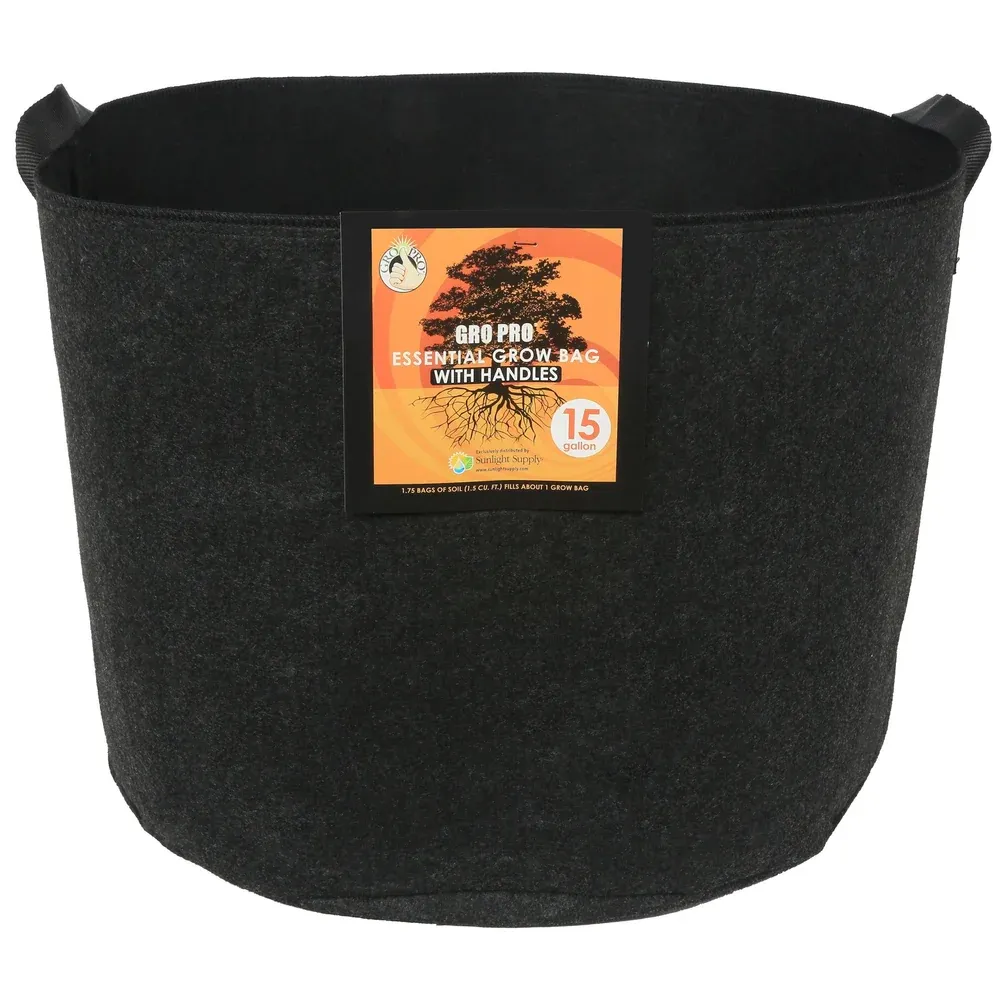 Gro Pro Fabric Pot 15 Gal w/Handles