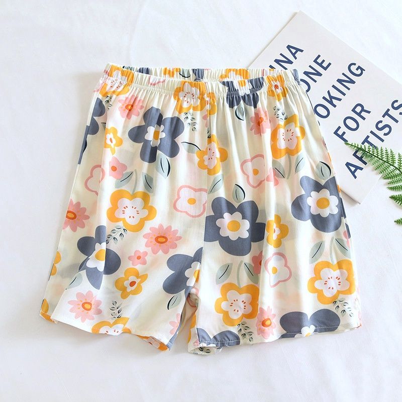 JY cotton pajama short pants: Blue Flower034 : XL 89297