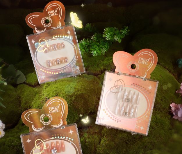 0128 BK finlo x605 Press-on Nails, #: xs