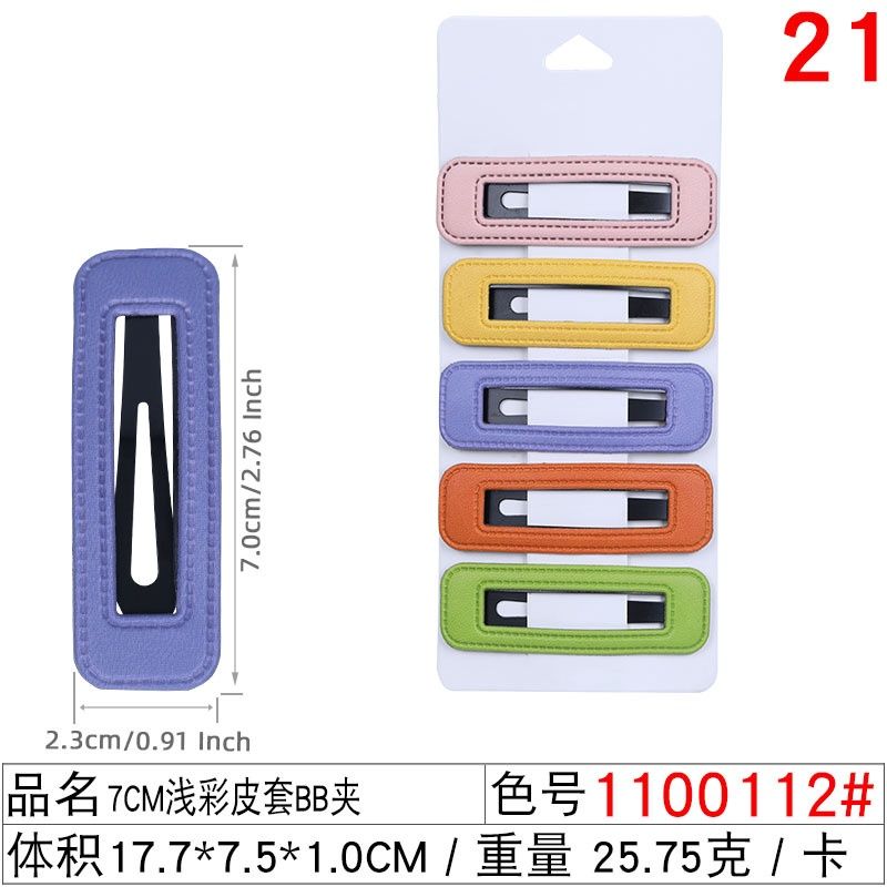 27062 CY hair clip  6pc