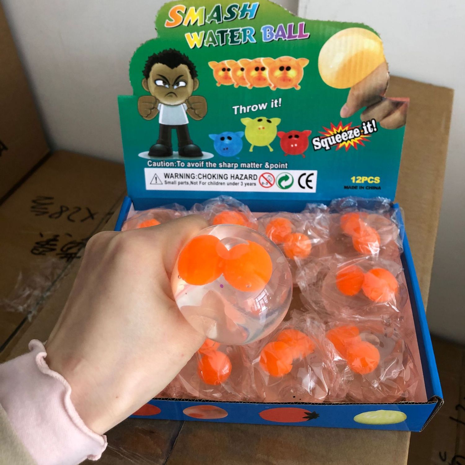 HZ Stress Relief Toy: Double yolk egg vent ball 94422