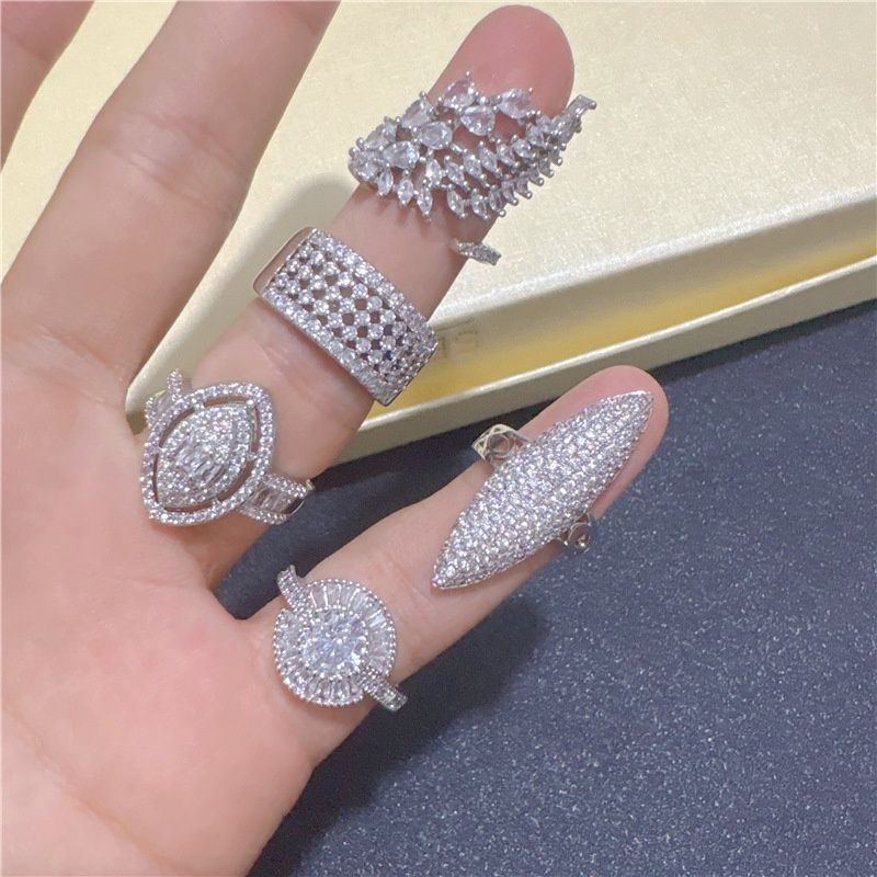 22396 ring Micro-paved zircon ring YX