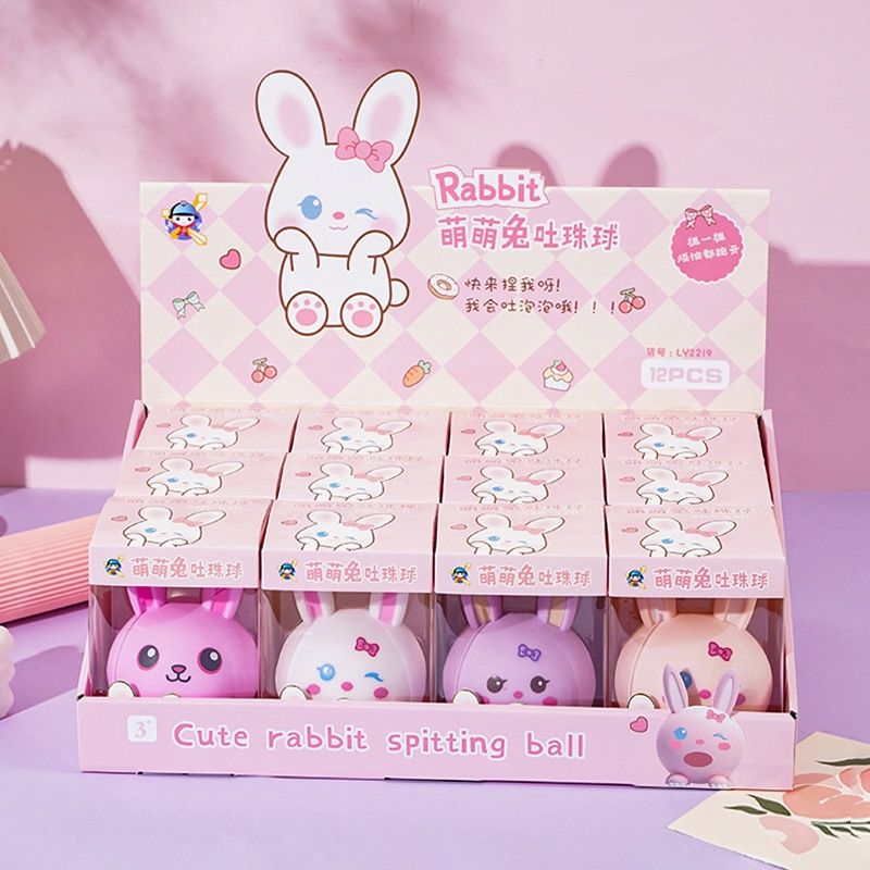LiYang LY2219 Pinch Stress Relief Toy: 萌萌兔吐珠球 08583