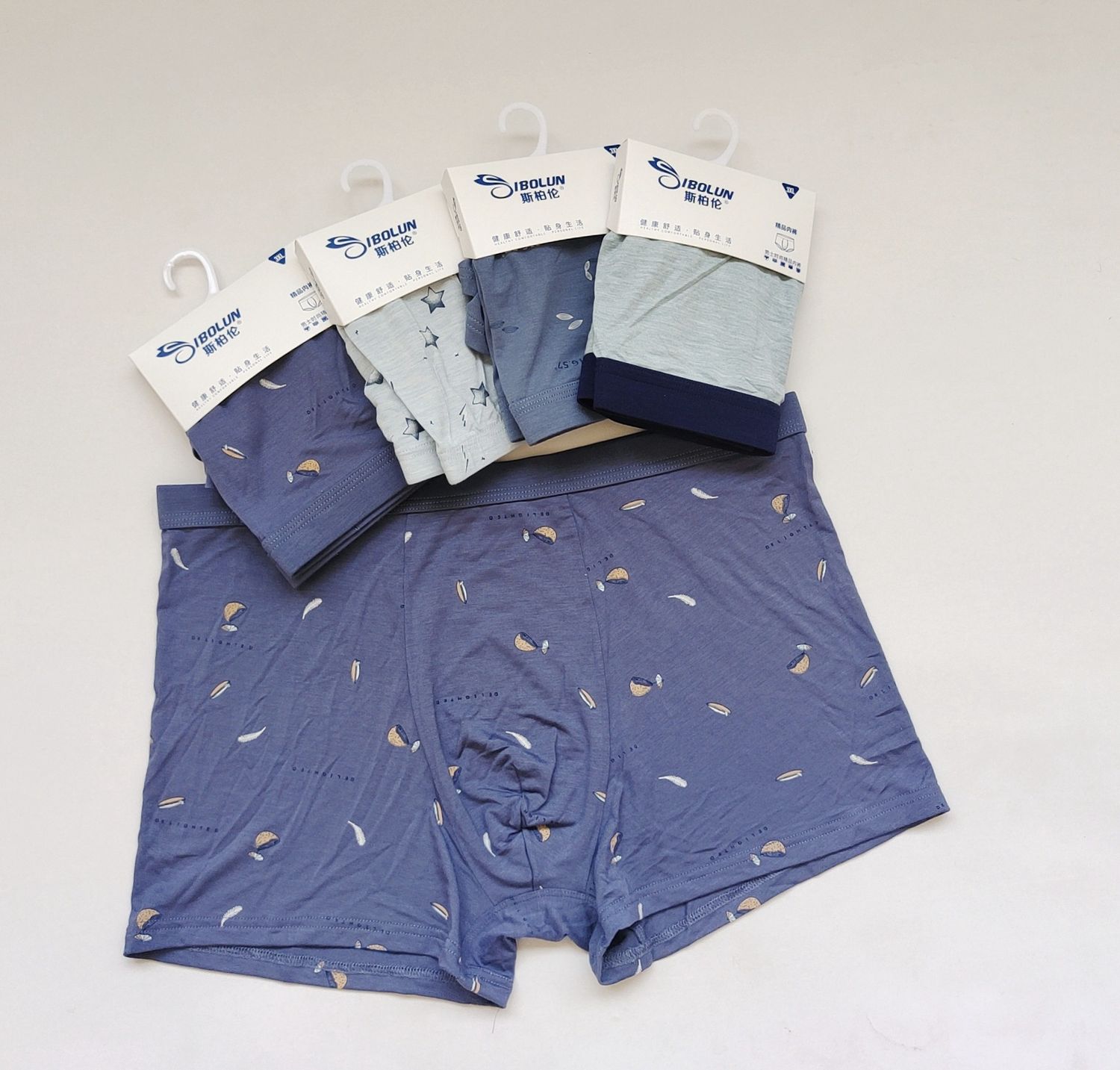 CF 6818#  Printed modal cotton men's boxer :2XL 55557