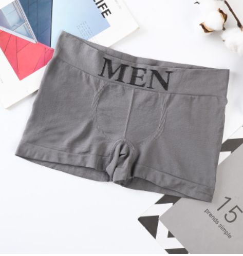 yayi Mid waist men's underwear men's boxer seamless 15485 dark grey