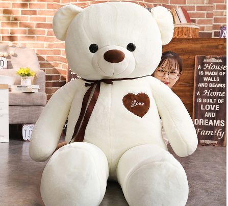 GQJ Teddy Bear Doll : Off-white : 120cm 25545
