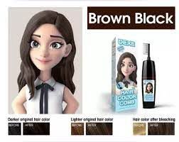 DEXE Brown Black comb Hair color