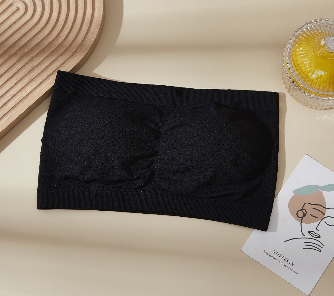 TIN Strapless chest pad : Black 95808