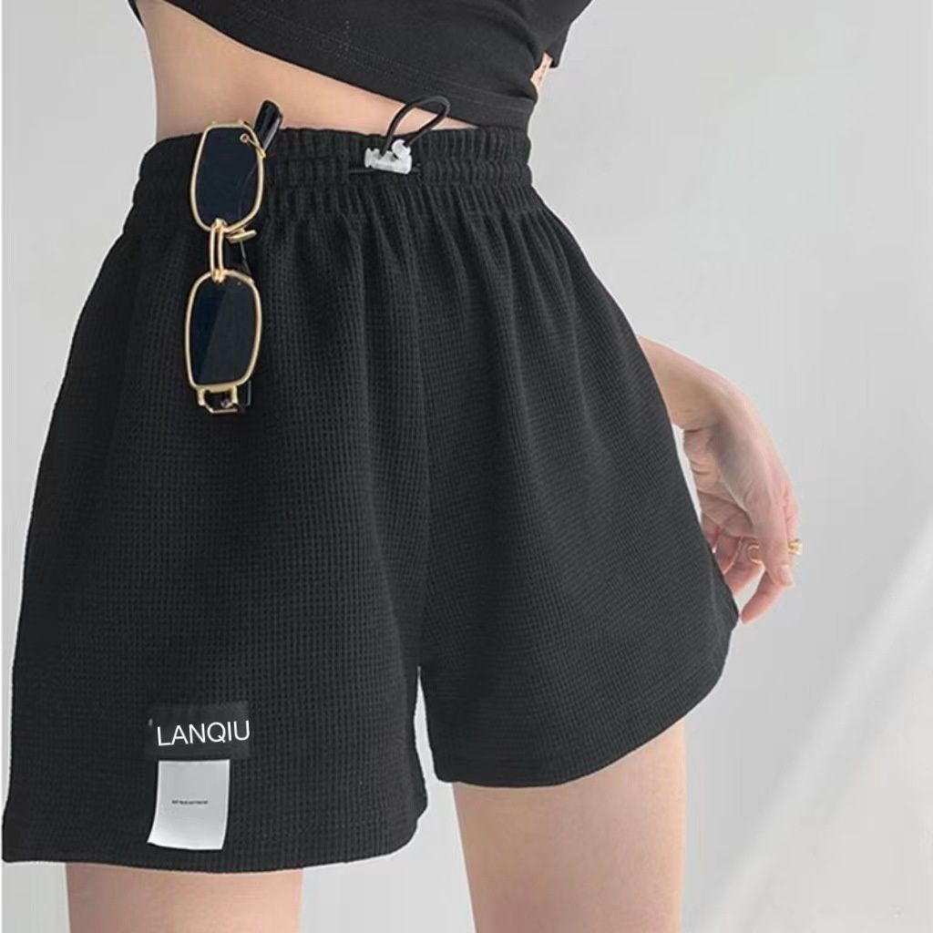YW wide waist Shorts: black: 3XL 65834