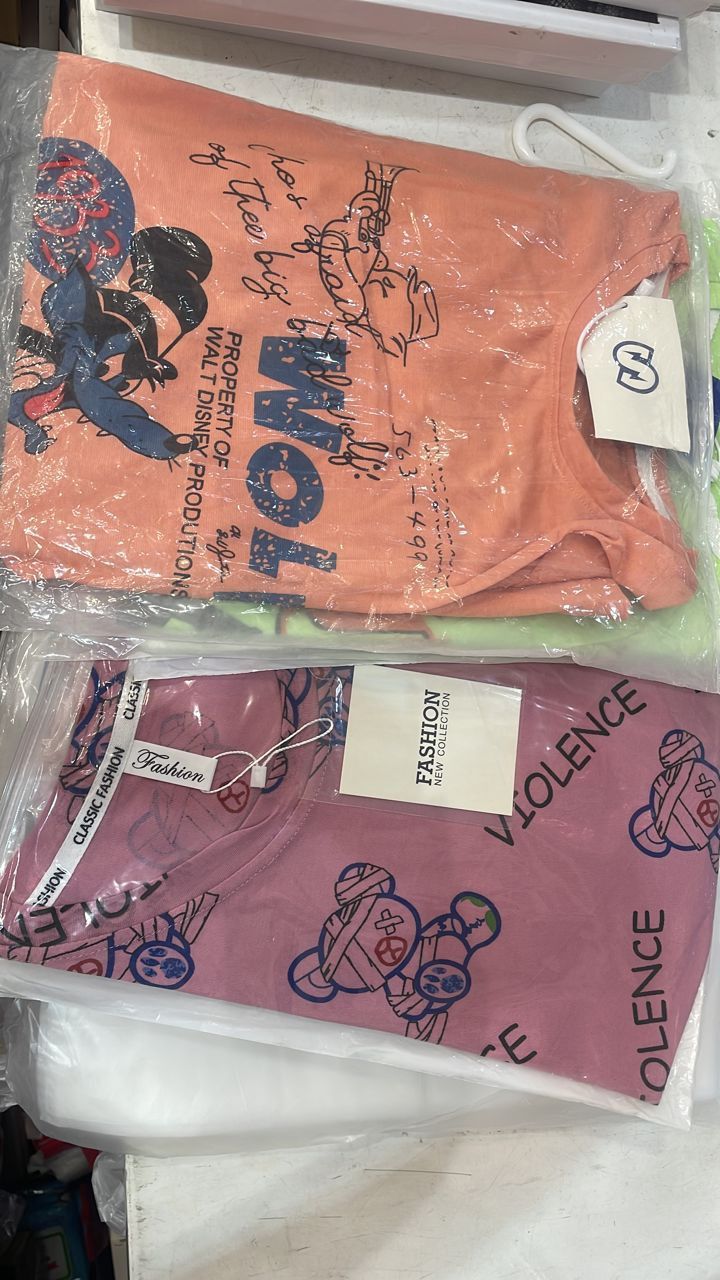 YX Printed women's short-sleeved T-shirt 43262