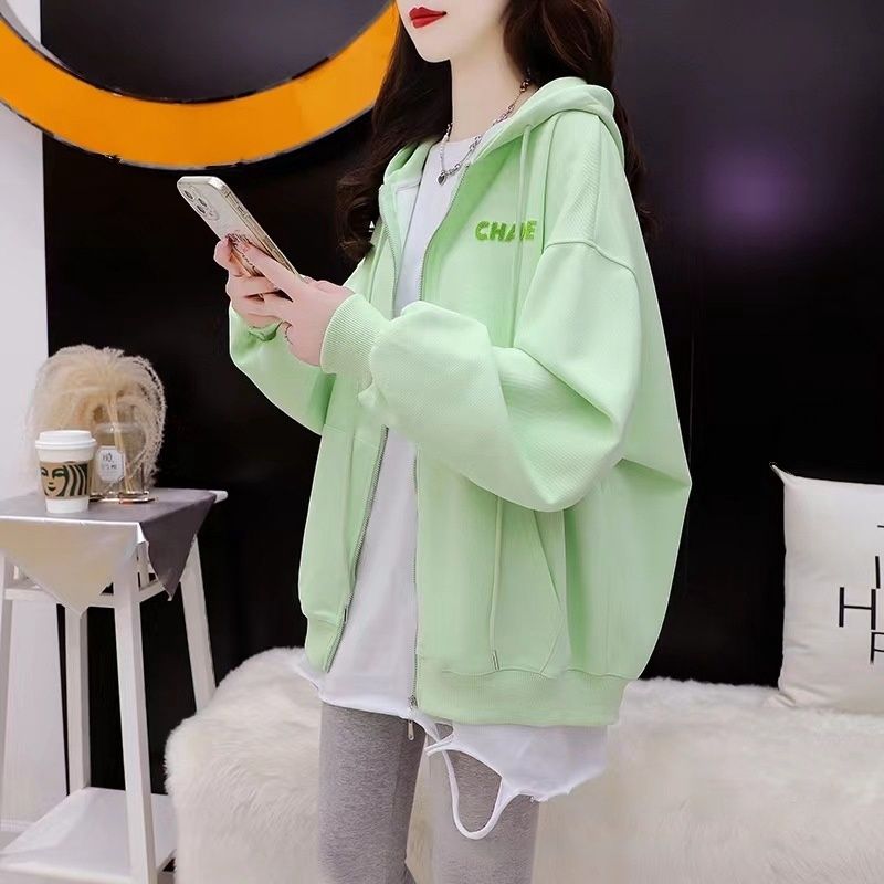 YX Cotton Hooded zipper sweater 30326