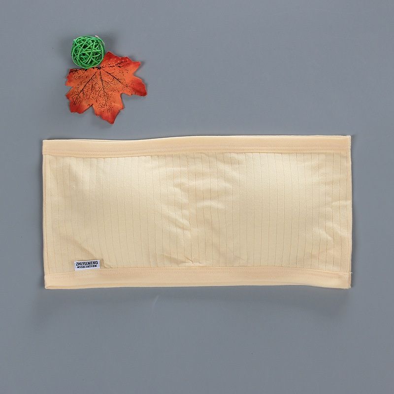 Manwei M7005 Tube top girl strapless pure cotton with inserts 12: skin(under bust 60cm-80cm) 23791