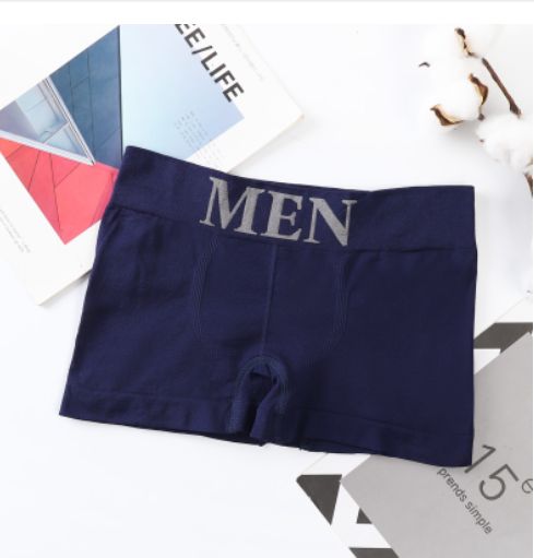 yayi Mid waist men's underwear men's boxer seamless 15483 dark blue