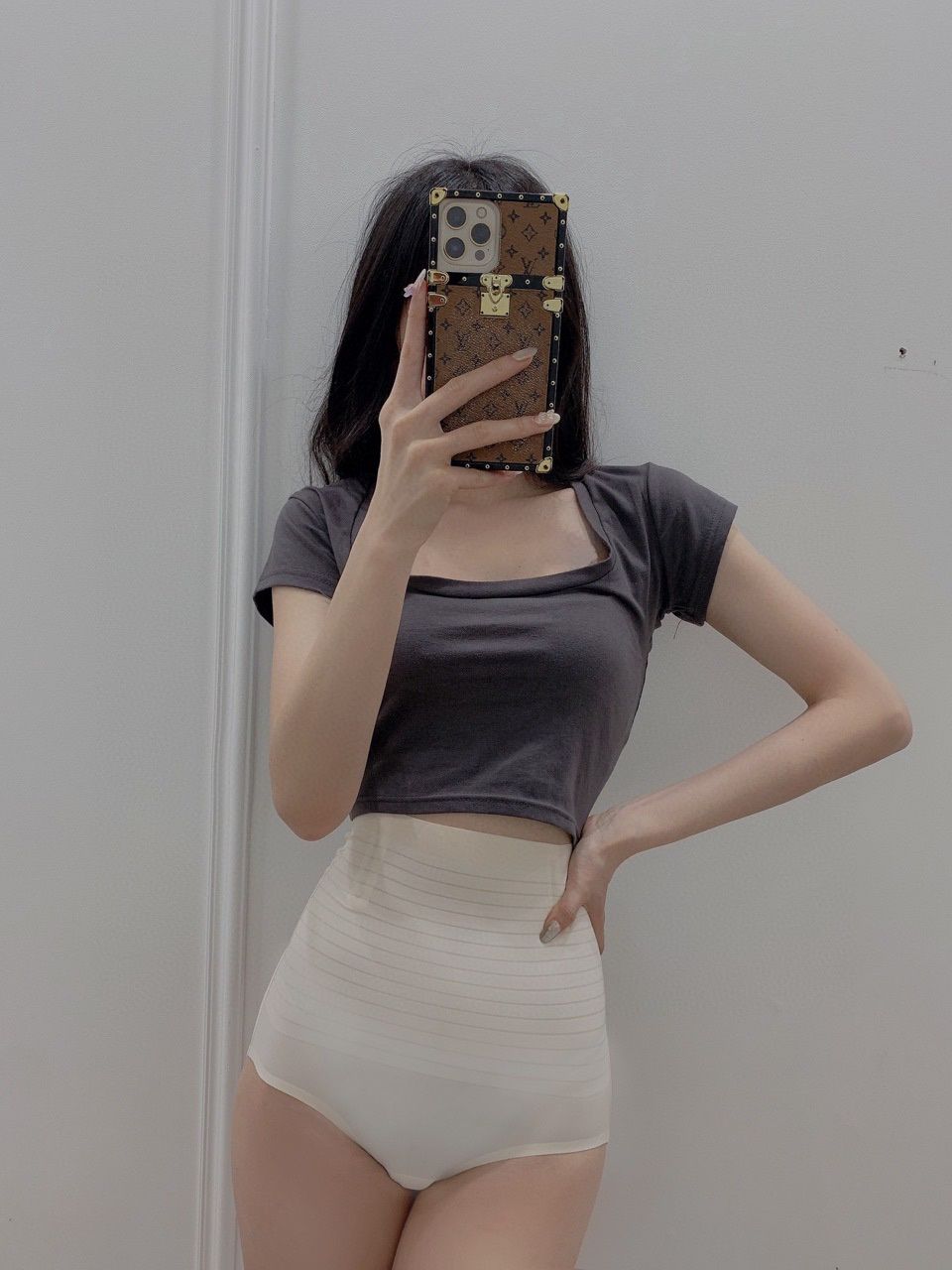 high-waist Skin M shaping pants Ice silk cooling 44257