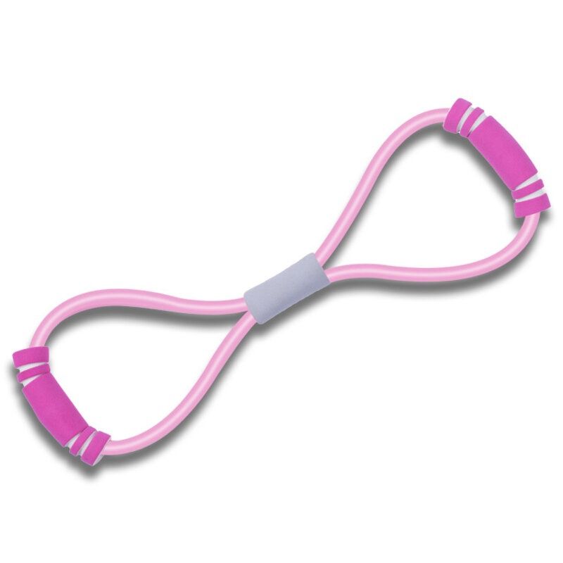 Home Gym Pull Rope 8 Type Elastic Bands Pink 00854