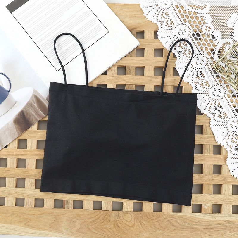 RT 1803# short camisole vest with chest strapr: Black 44280