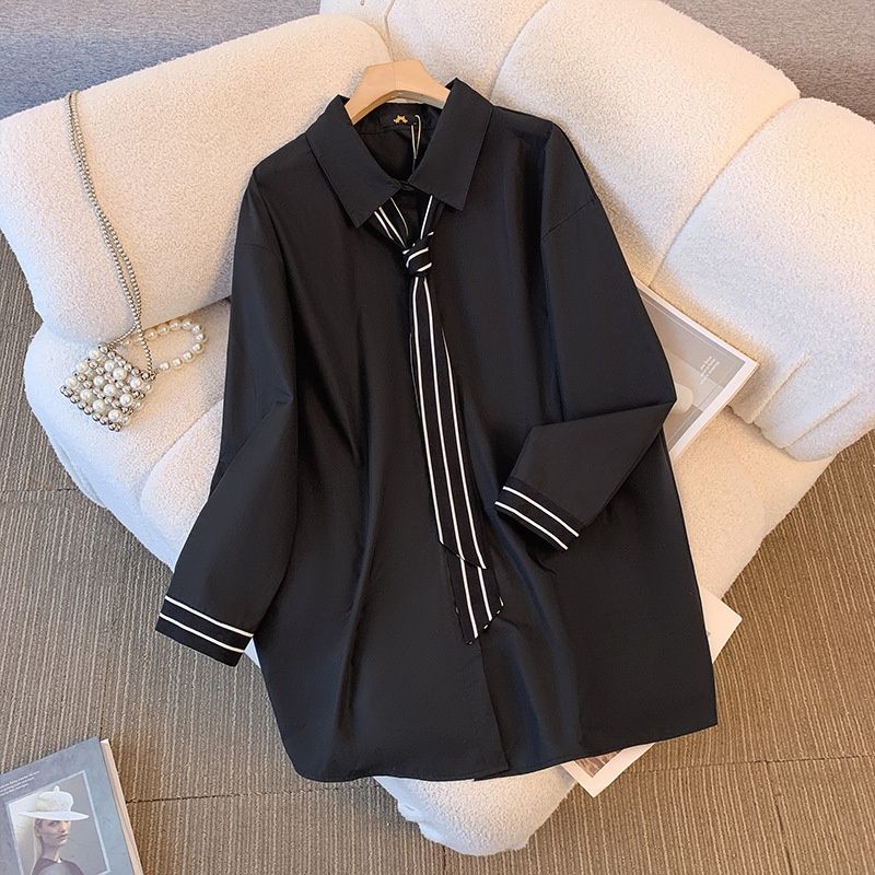 NX 60894 Shirt skirt: black: 6XL-120KG 46891