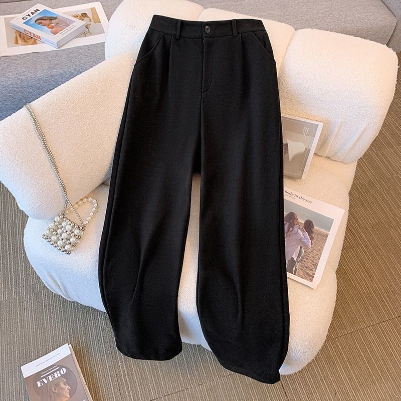 NX 66028 Premium Drape Suit Pants: Black: 6XL-120KG 89928