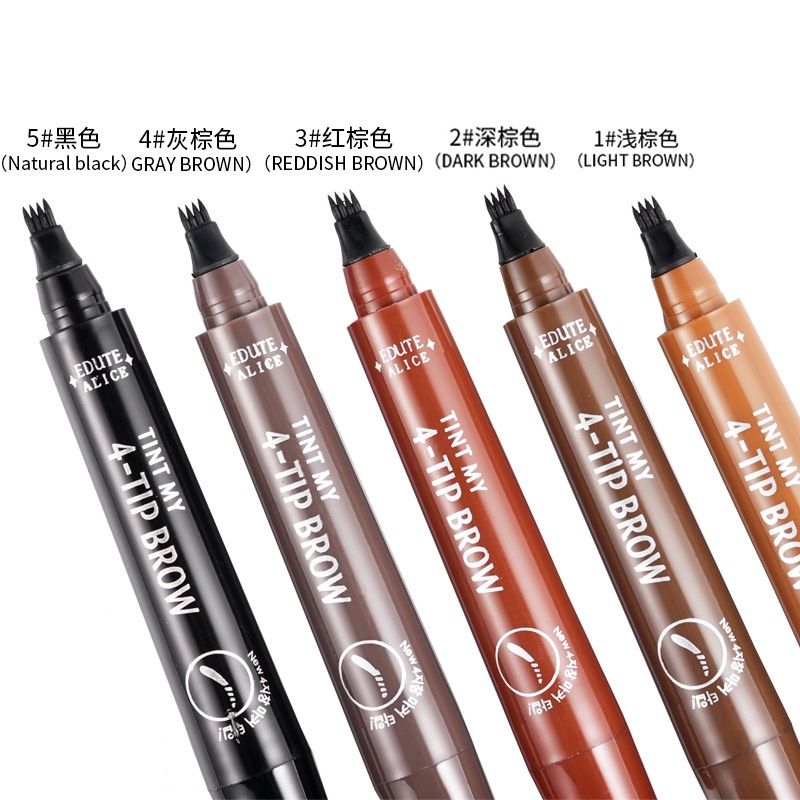 Mendsman 4 prong eyebrow pencil: 3# Red brown 30891