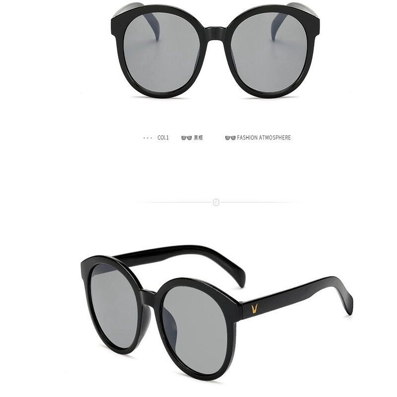 Boqi 5054 Sunglasses: 黑架灰片 82901