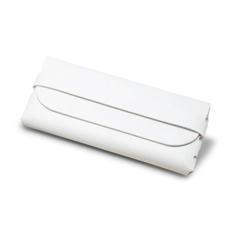 HD sunglasses case buttoned soft bag: 2.0mm white 51679