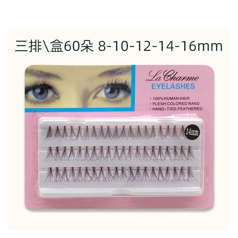 DLM 3 row (60) 10mm EI La Charme Chicken-claw shaped eyelashes  18077
