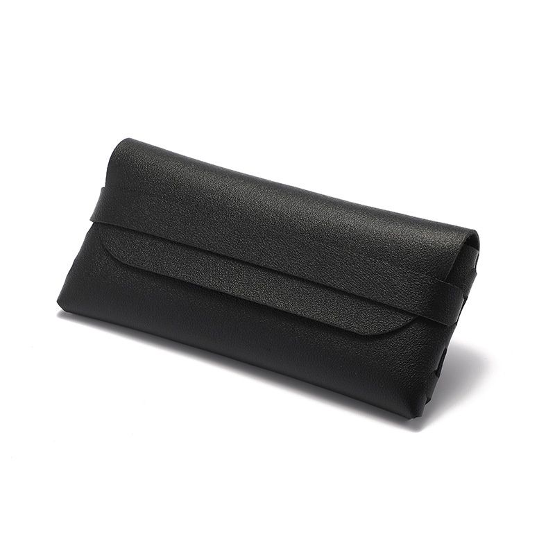HD sunglasses case buttoned soft bag: 2.0mm black 51678
