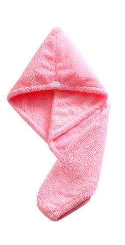sanli microfiber dry hair cap 8028-1 pink : 65*26