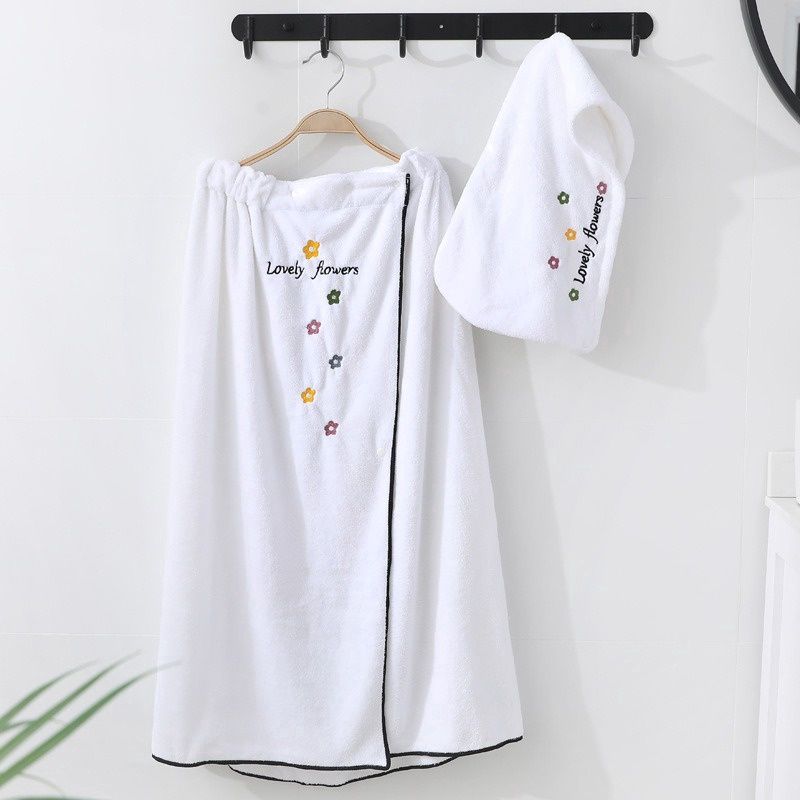 Bath Dress Sunflowers White (No Cap) 75257