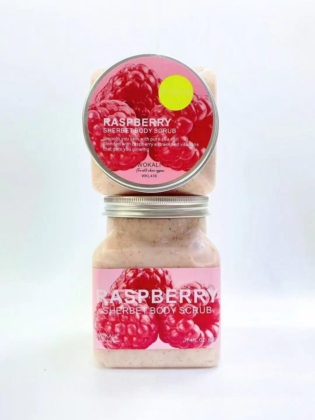 Wokali WKL436 500ml Raspberry Sherbet Body Scrub whitening  35640