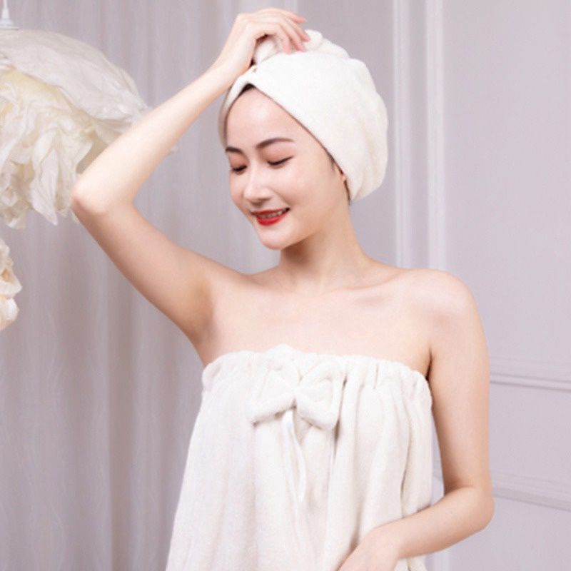 Coral Feece Bath Dress Milky 21041 63125