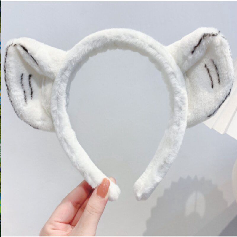 Hair Band: 老虎白毛耳朵发箍