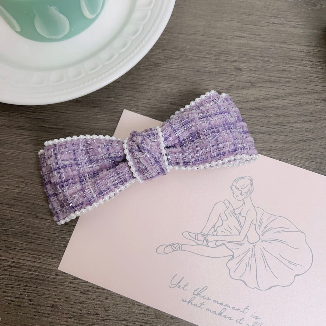 chengyi Xiaoxiangfeng Pearl Hairpin: purple spring clip 64901