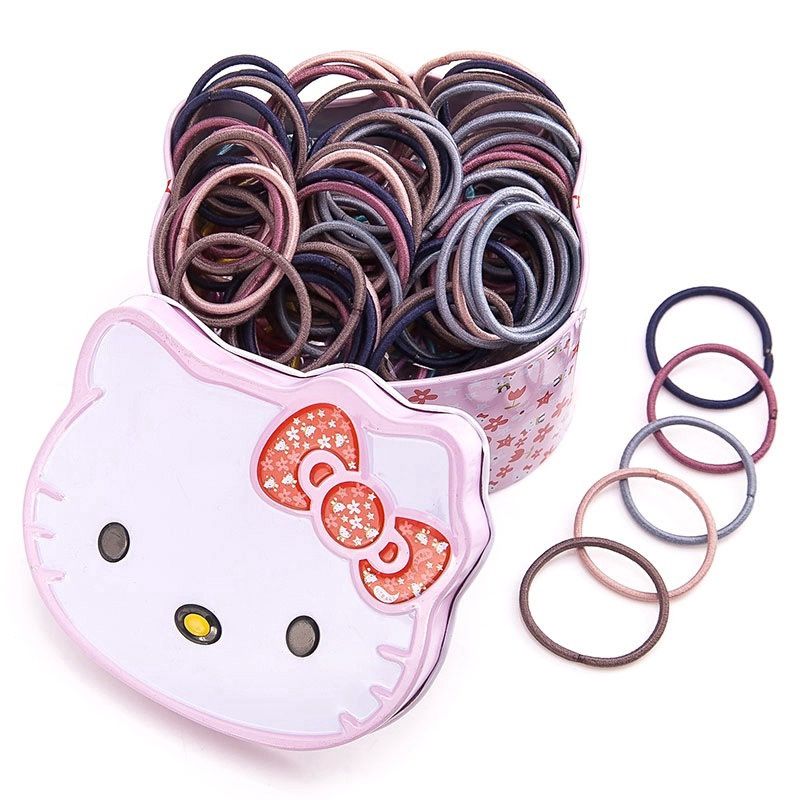 Kt Box Hair Tie 3cm 100pcs Korean Color 35374
