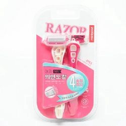 Women's 4 layer shaving knife 2 sets 女士蒙娜4层剃毛刀2支装