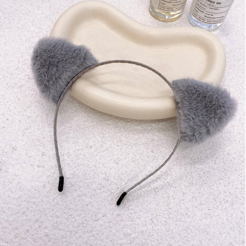 Shana Korean Cute Cat Ears Headband : 灰色猫耳朵发箍 Dd004855 08497