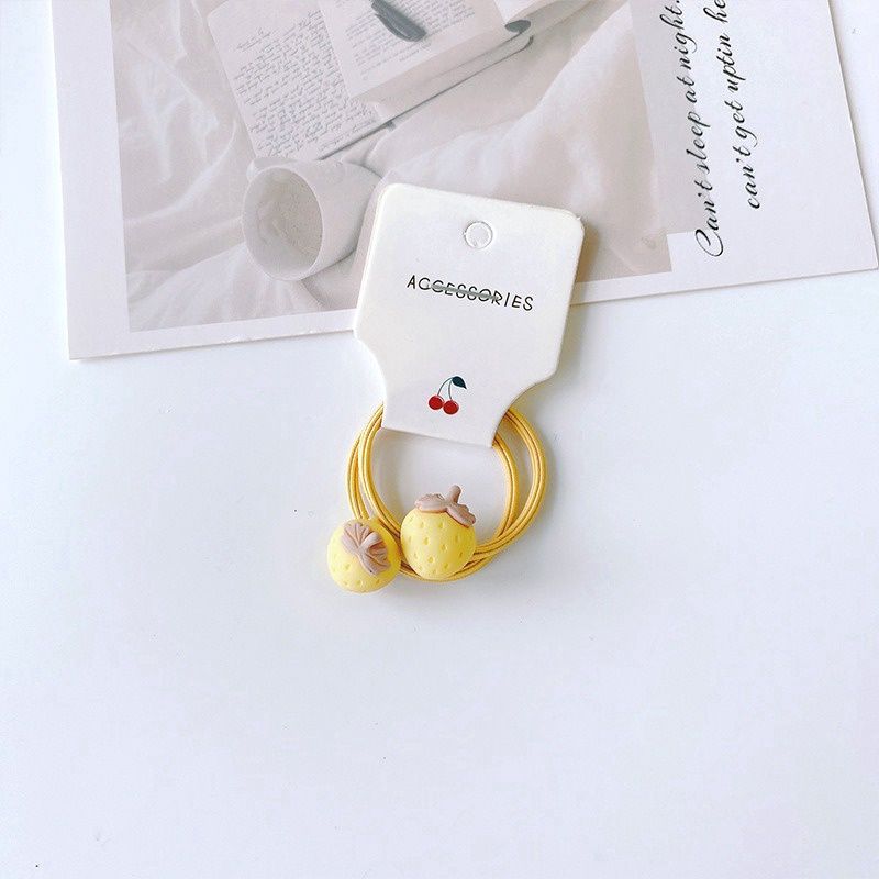 Fashion Strawberry Rubber Band Yellow 41451