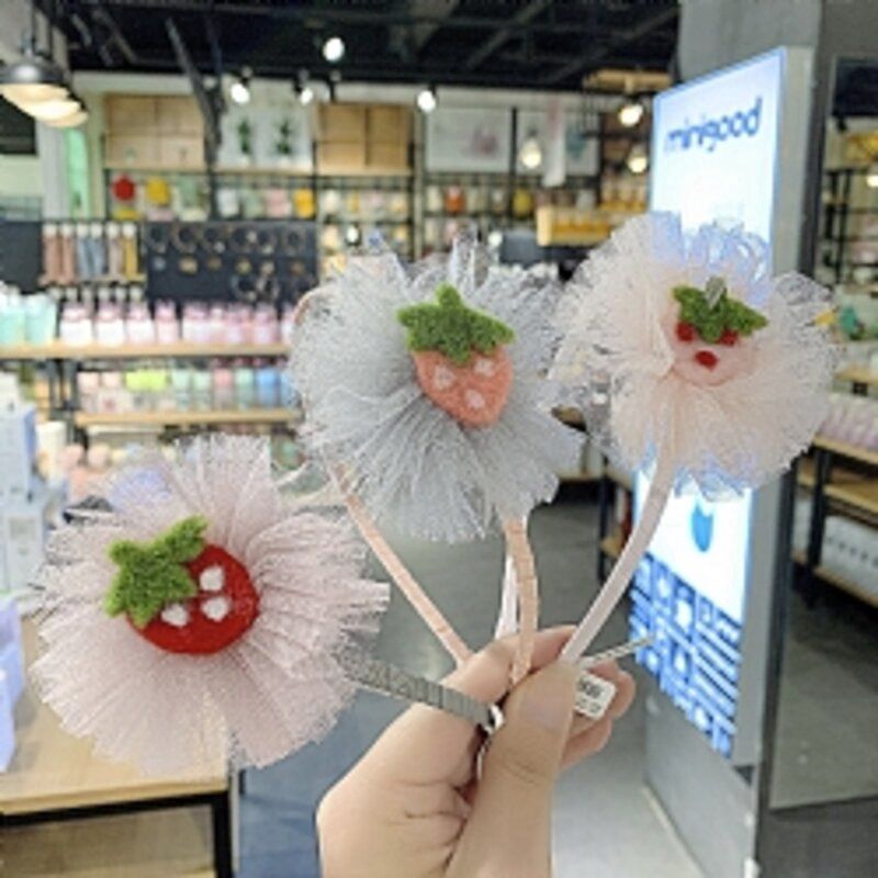 Mg Strawberry Children'S Headband 草莓儿童发箍 02570