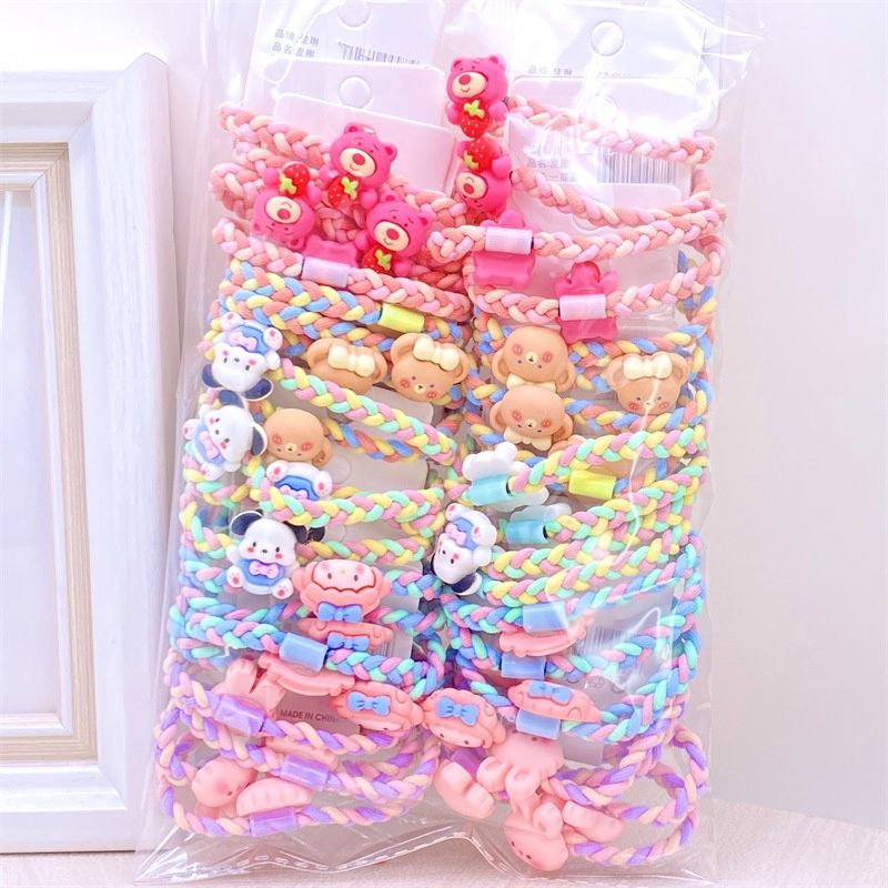 Jialin JL069 Sanrio headband rubber band 3#三丽鸥双色辫子（2pcs/card) 78729