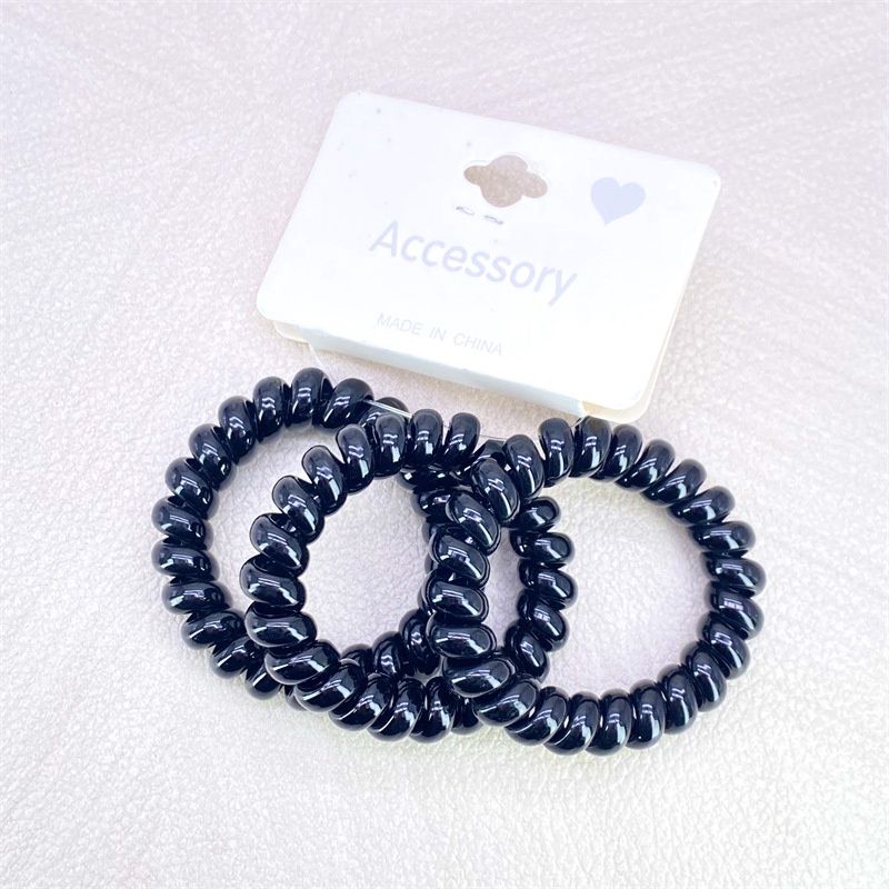 ZF Black telephone line hair band 1 large bracelet 3 pieces 72208