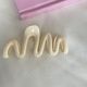 chengyi Cream color wavy gripper acrylic: 6# milky white 42332