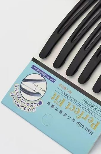 Hairdressing  large duckbill clip : CRF gray 6pcs 25125